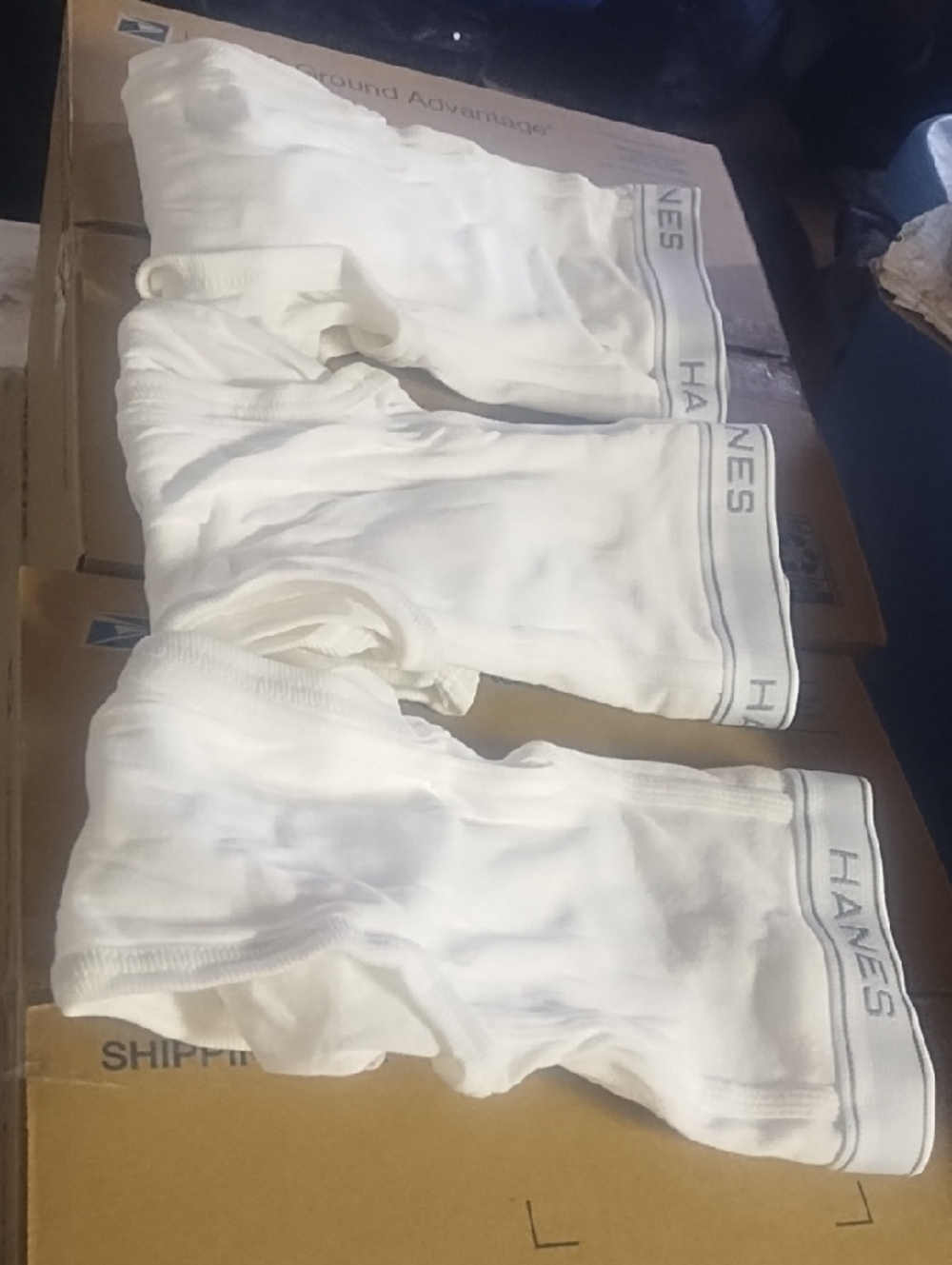#611 Hanes White Ribbed Size Large Mens Briefs - 3 Pack - Picture 2 of 2